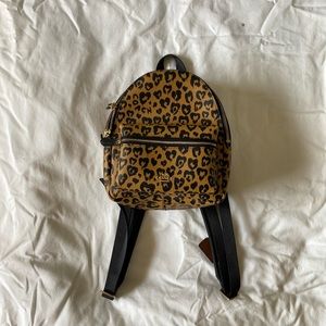 Coach Leopard Print Mini Backpack